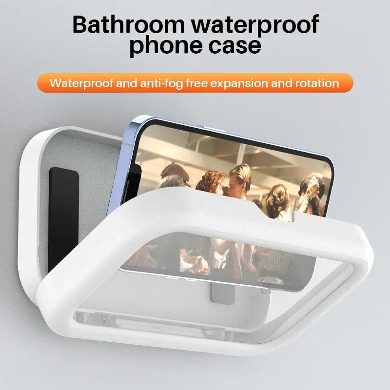 Cell Phone Holder Adjustable Sticky Wall Mount Waterproof Box Shower B Prime Essentials Cell Phone Holder Adjustable Sticky Wall Mount Waterproof Box Shower B Prime Essentials